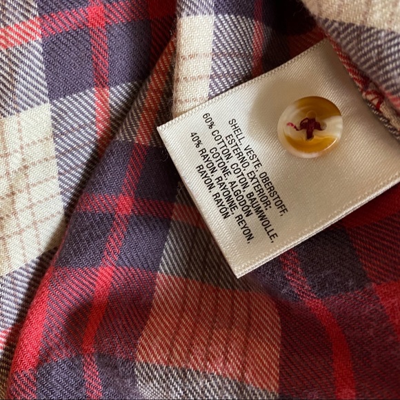 Anthropologie Super Soft Plaid Button Down - Picture 9 of 9